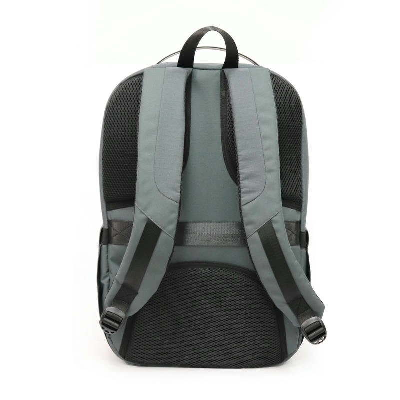 Grid Fabric Multi-Compartment Business Bag with Dual Front Tech Pockets